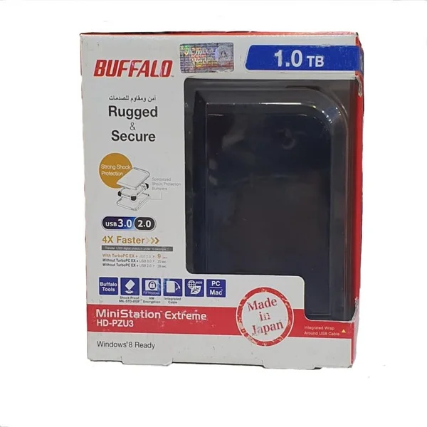 هارد اکسترنال بوفالو مدل HD-PZU3 ظرفیت 1 ترابایت