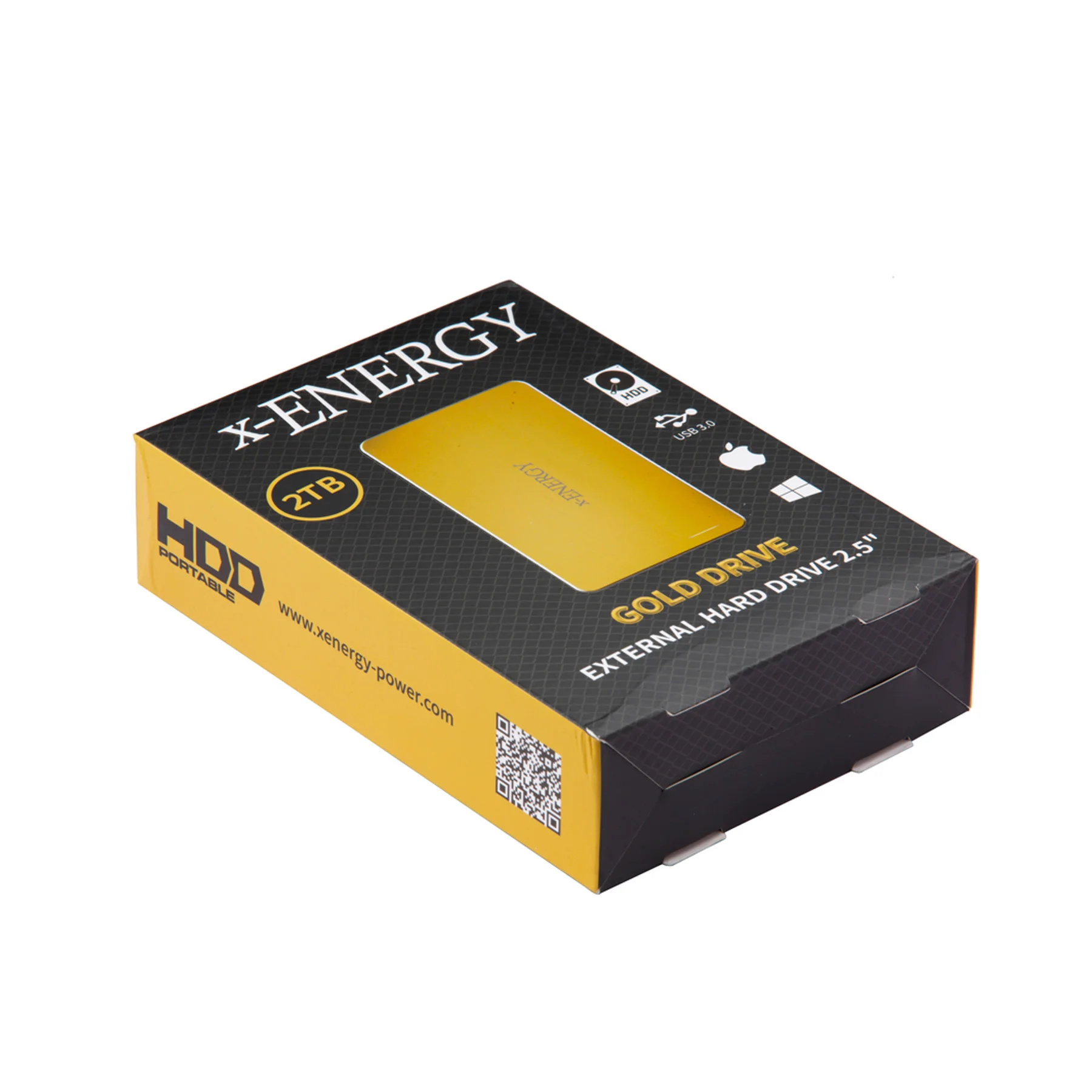 هارد دیسک اکسترنال ایکس انرژی مدل گلد ظرفیت 2 ترابایت