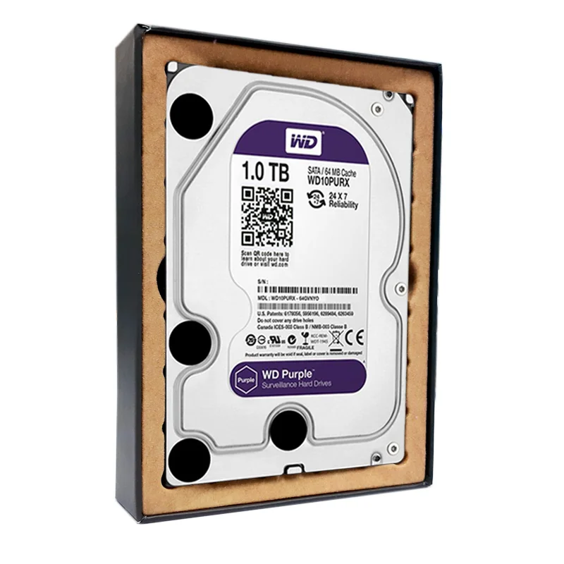 هارد دیسک اینترنال وسترن دیجیتال مدل WD Purple ظرفیت 1 ترابایت
