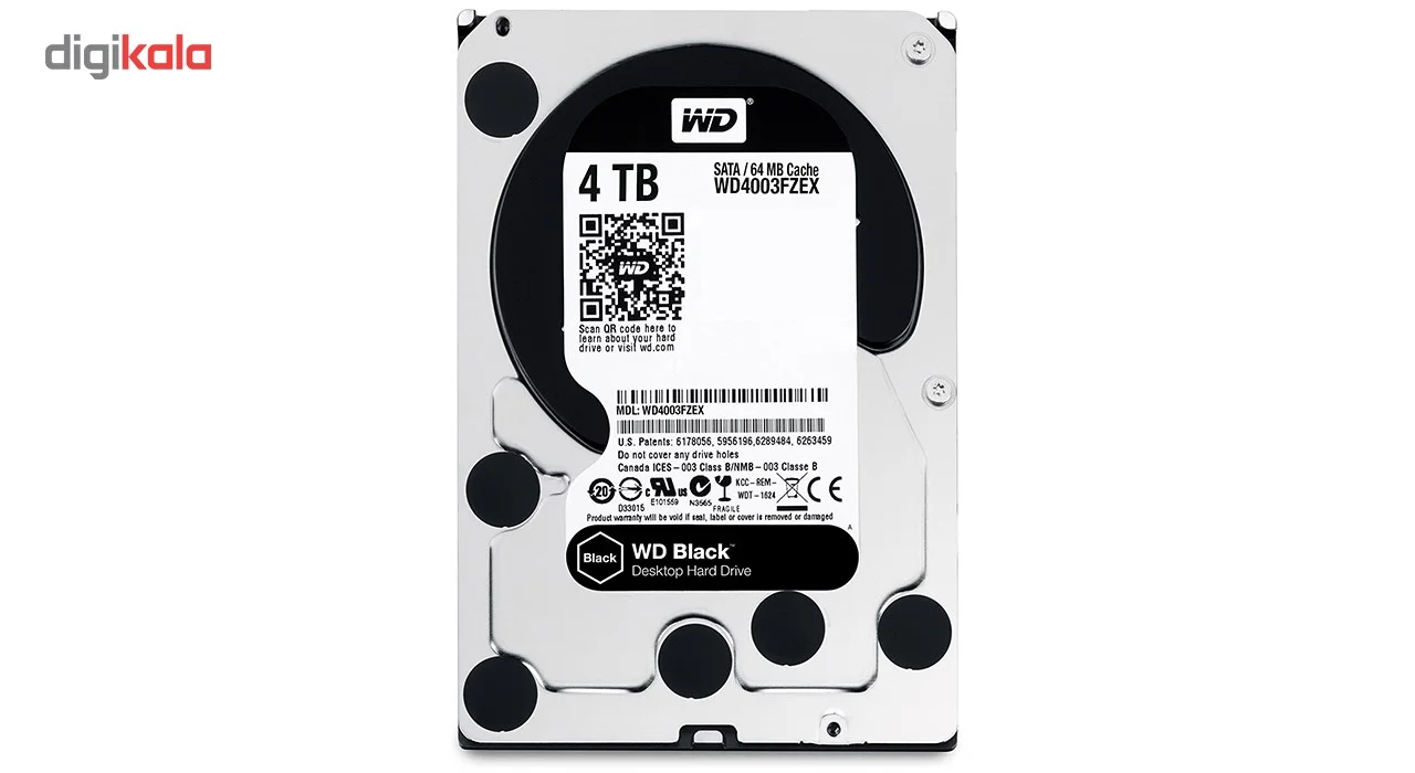 هارددیسک اینترنال وسترن دیجیتال مدل Black WD4003FZEX ظرفیت 4 ترابایت