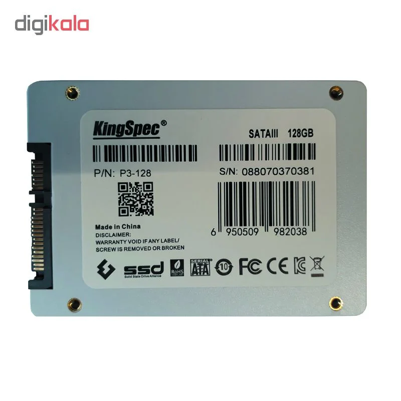 اس اس دی اینترنال کینگ اسپک مدل P3-XXX ظرفیت 128 گیگابایت