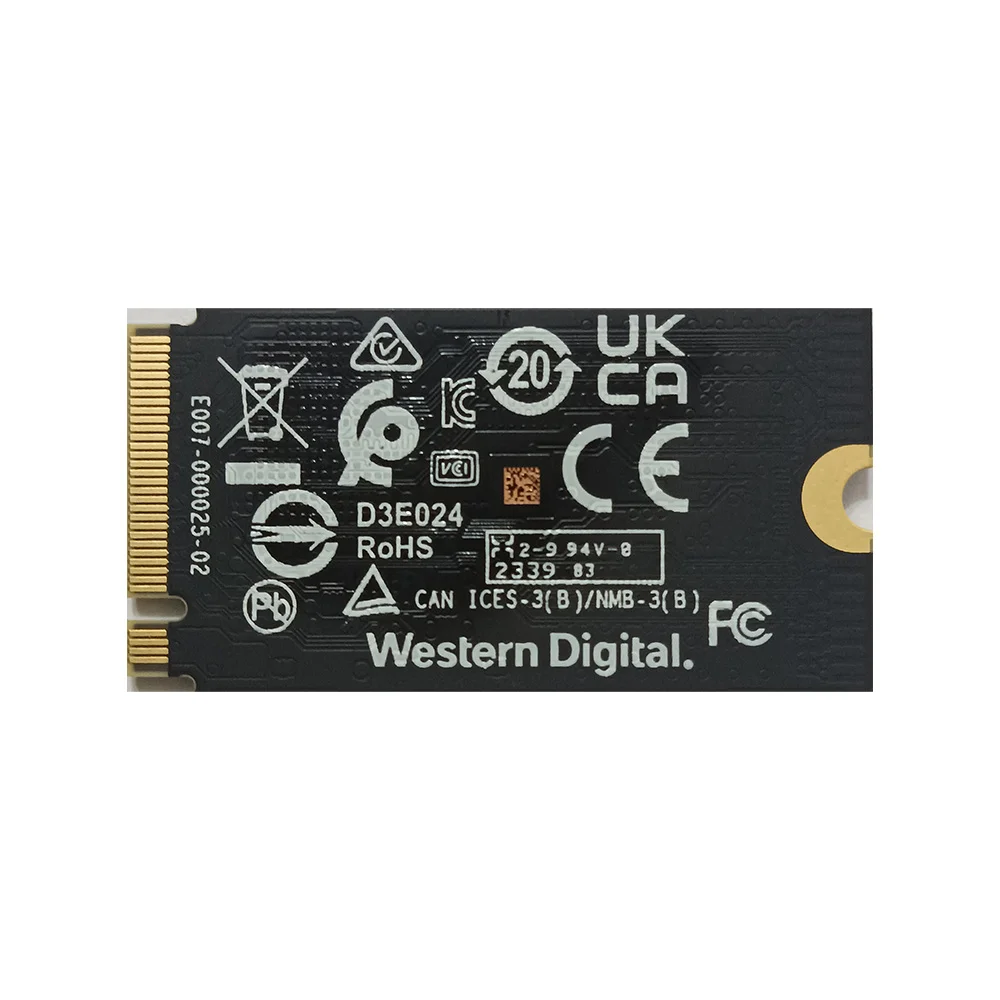 هارد اس اس دی اینترنال وسترن دیجیتال مدل SN740 NVMe ظرفیت 256 گیگابایت پایه کوتاه (نو بدون جعبه)