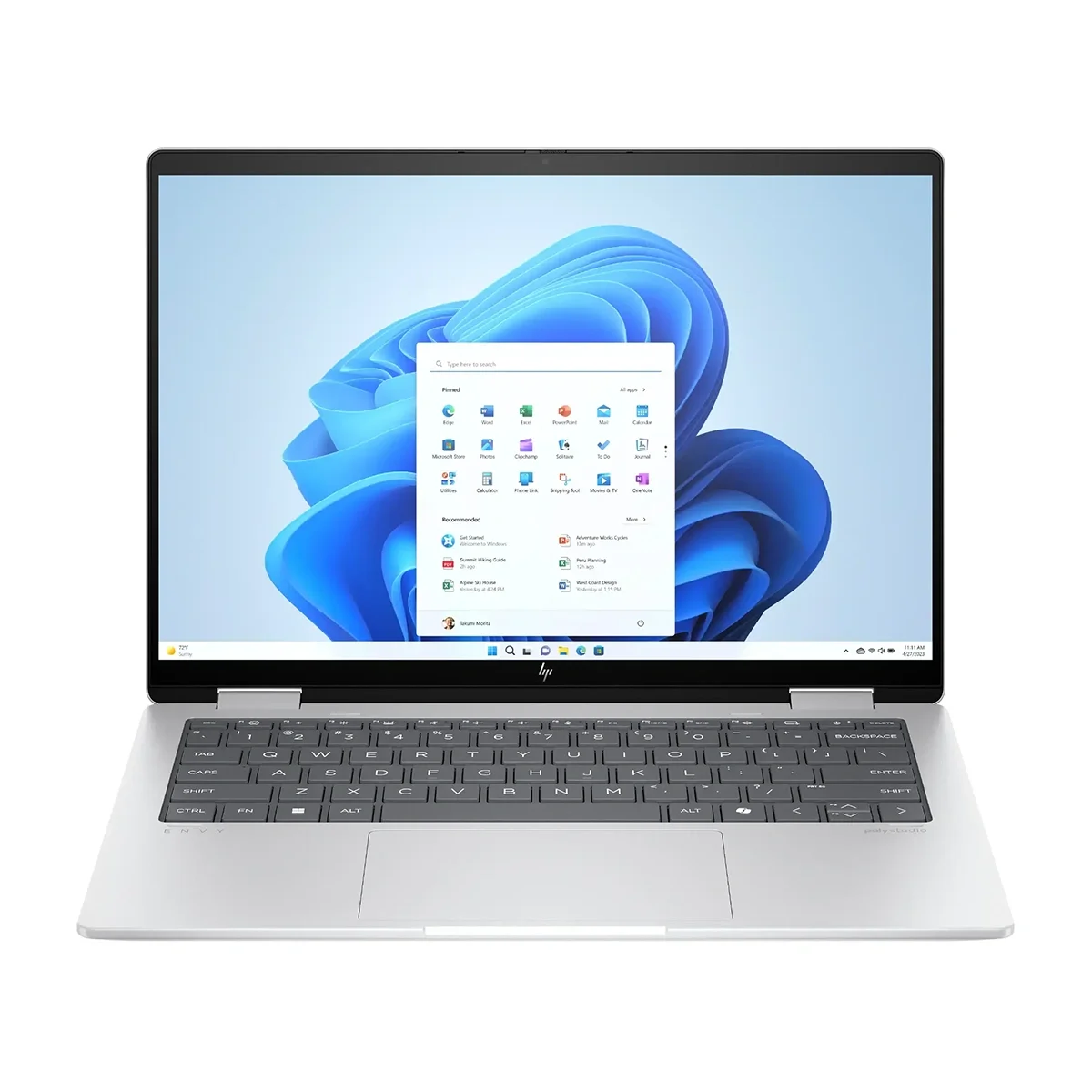 لپ تاپ 16.0 اینچی اچ‌پی مدل ENVY X360 AD0013dx Ryzen 5 8640HS 8GB 512GB SSD Radeon