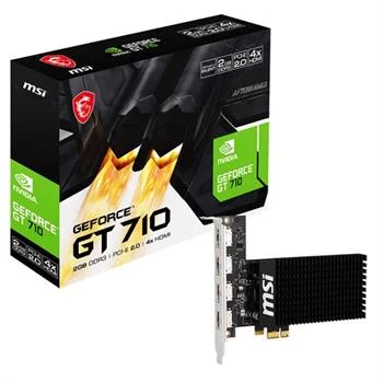 کارت گرافیک MSI مدل  GT 710 2GD3H 4HDMI 2GB