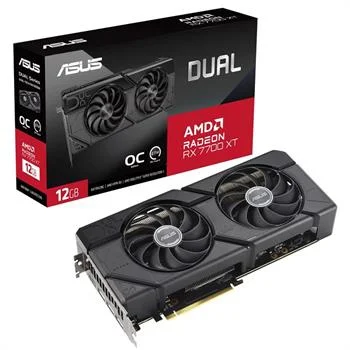 کارت گرافیک ASUS مدل Dual Radeon RX 7700 XT OC Edition 12GB GDDR6