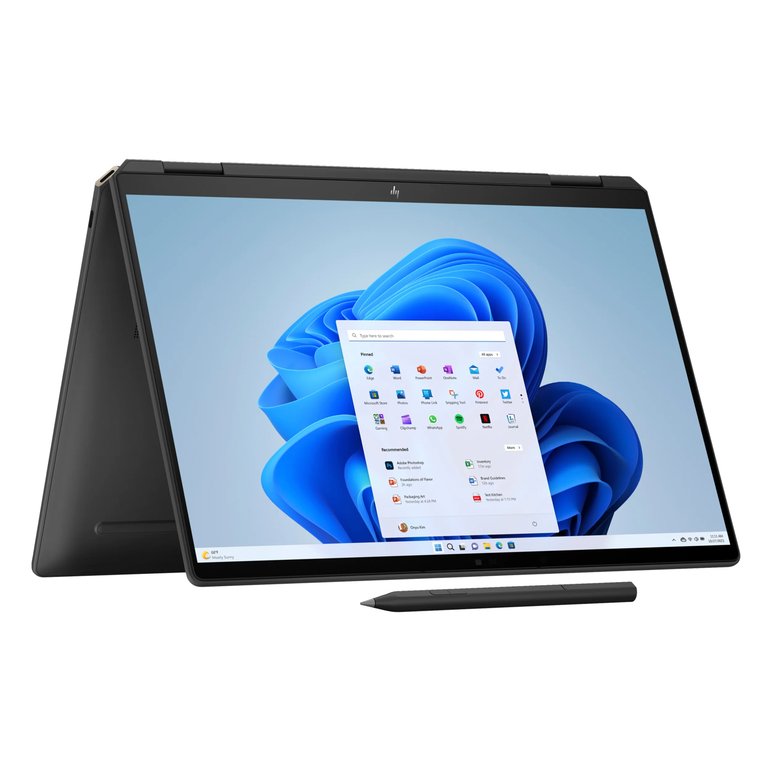 لپ تاپ 14.0 اینچی اچ پی لمسی مدل Spectre x360 EU000 Ultra 7 155H 32GB 1TB Intel