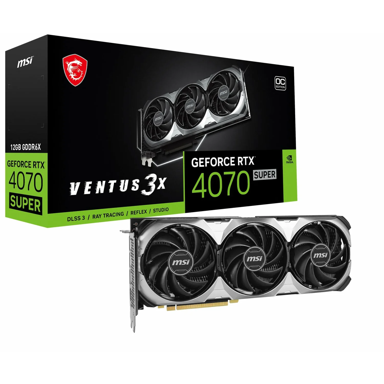 کارت گرافیک MSI مدل GeForce RTX 4070 OC Ventus 3X  12GB