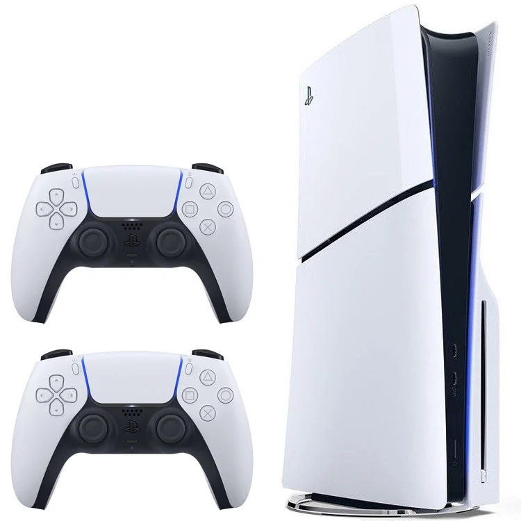 کنسول بازی سونی به همراه دسته اضافه سفید PlayStation 5 Slim Standard Edition