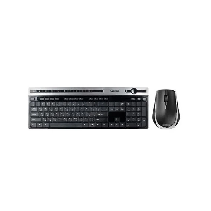 کیبورد و ماوس بی سیم گرین مدل GKM-505W