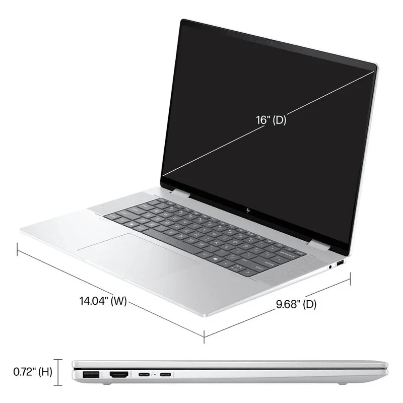 لپ تاپ اچ پی 14 اینچی Envy x360 14 FA0023DX Ryzen 7 8840HS 16GB 512GB SSD AMD