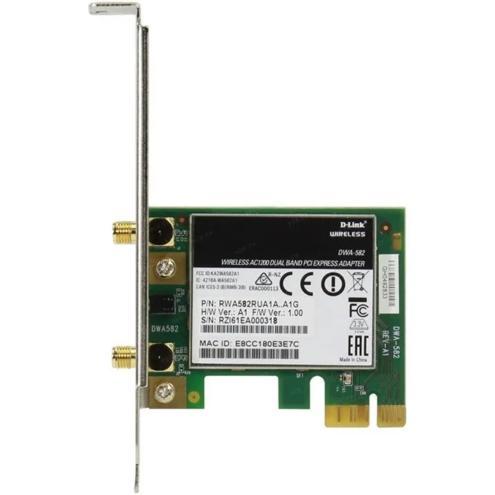 کارت شبکه بی‌سیم دی لینک مدل DWA 582 AC1200 Dual Band