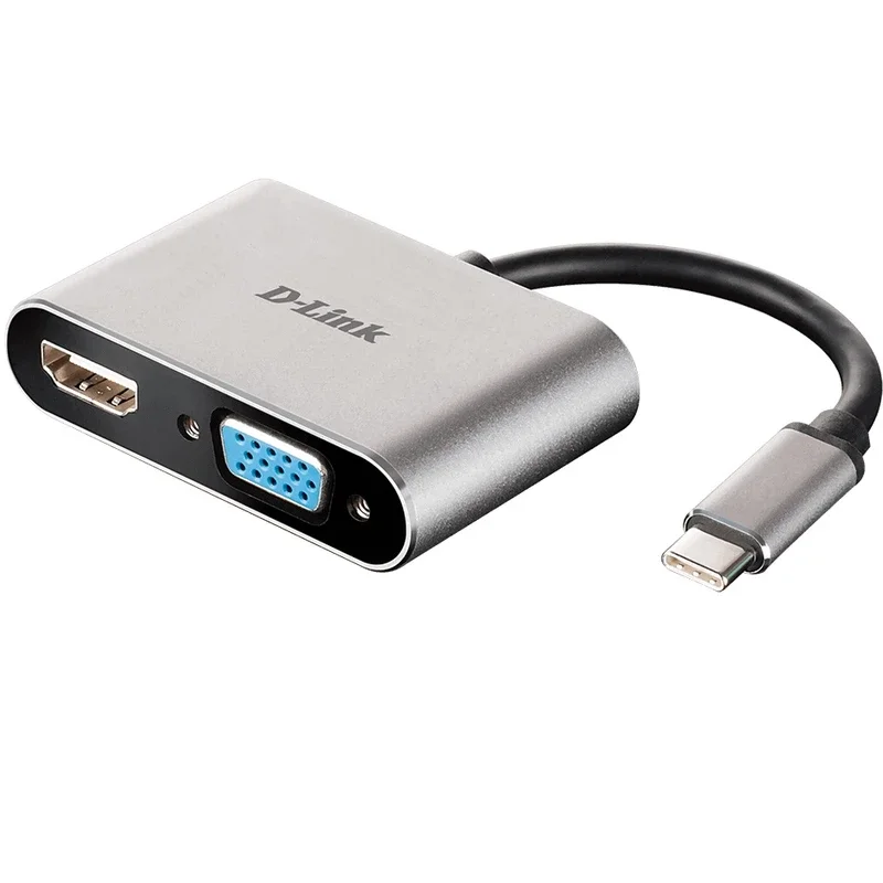مبدل USB C به VGA/HDMI دی لینک مدل DUB V210