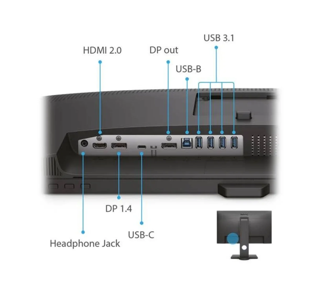 مانیتور بنکیو مدل PD2705Q سایز 27 اینچ