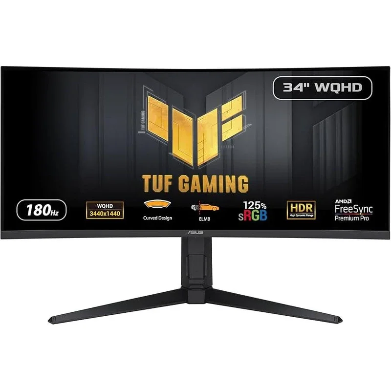 مانیتور گیمینگ خمیده 34 اینچ ایسوس مدل TUF Gaming VG34VQL3A