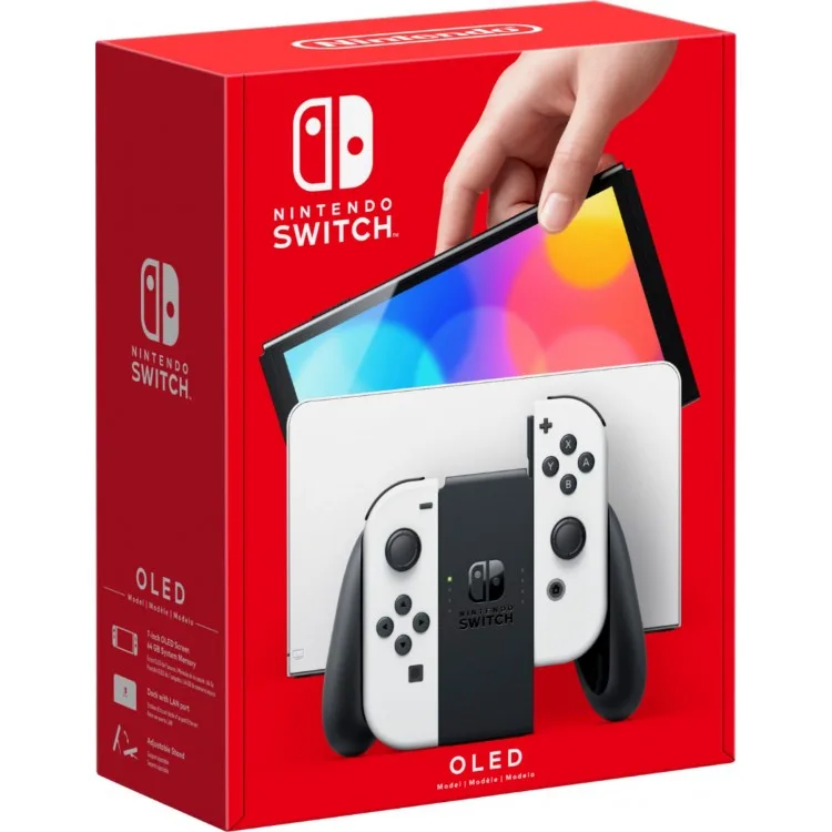 کنسول بازی هیبریدی نینتندو مدل Switch - OLED White ظرفیت 64 گیگابایت