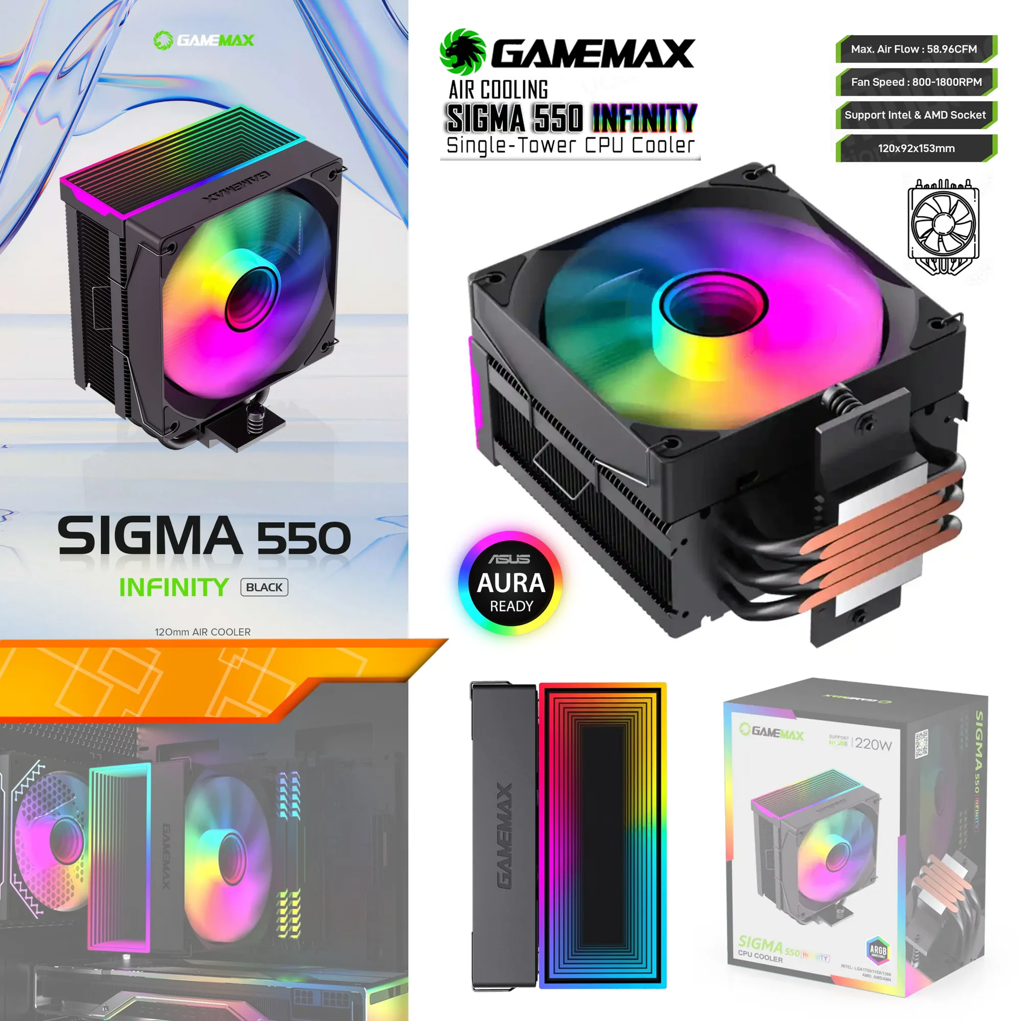 کامپیوتر دسکتاپ دیپ کول مدل 3060 12 gig