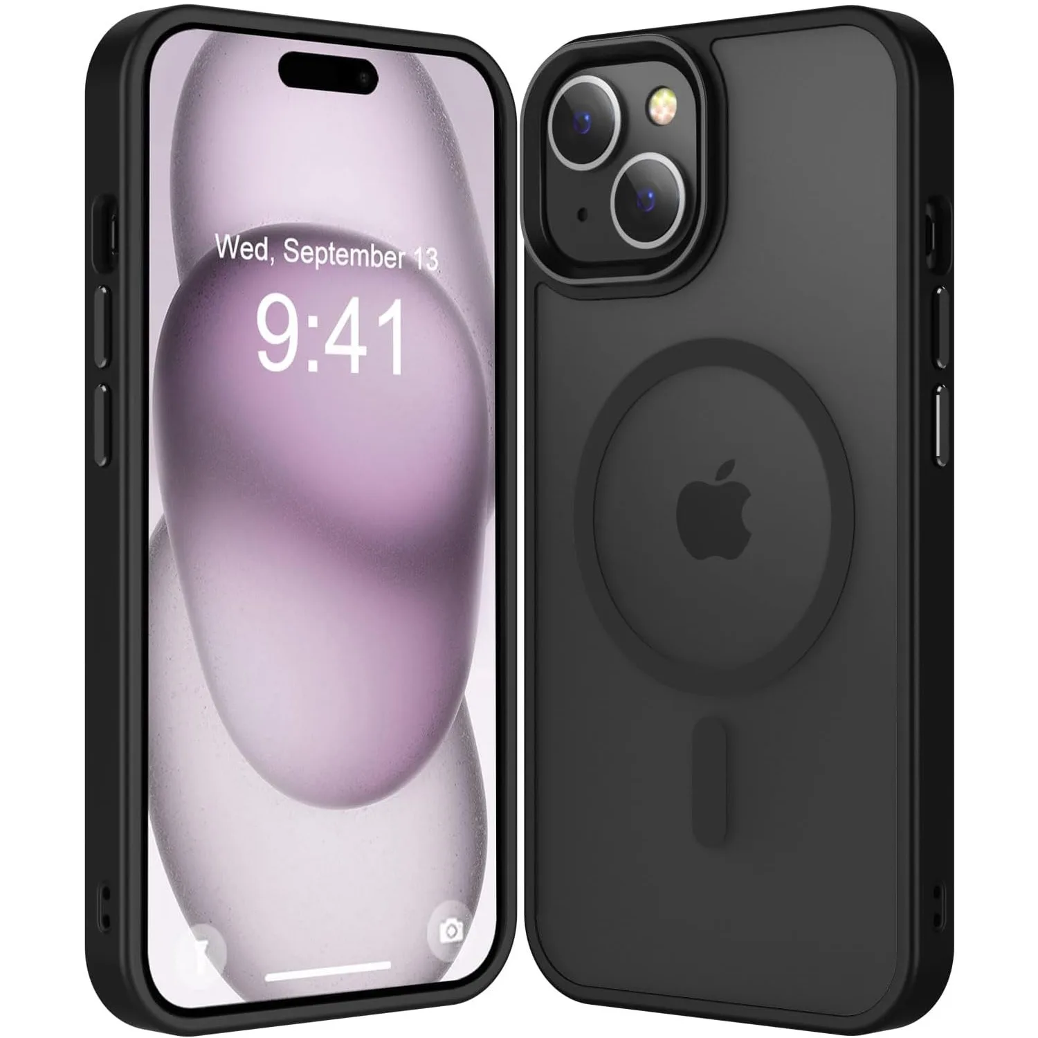 کاور بادی قاب مدل مگ سیف مات مناسب برای گوشی موبایل اپل iPhone 13