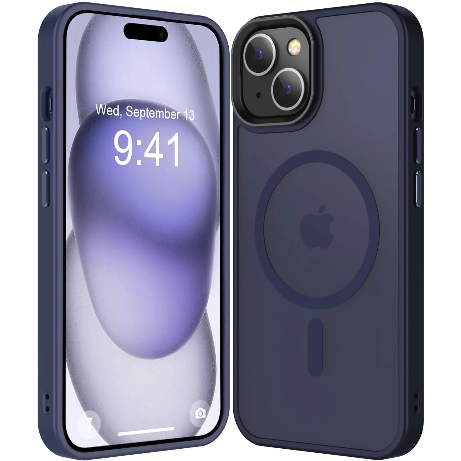 کاور بادی قاب مدل مگ سیف مات مناسب برای گوشی موبایل اپل iPhone 13