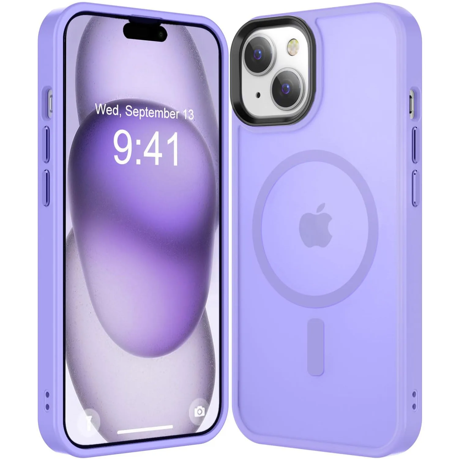 کاور بادی قاب مدل مگ سیف مات مناسب برای گوشی موبایل اپل iPhone 13
