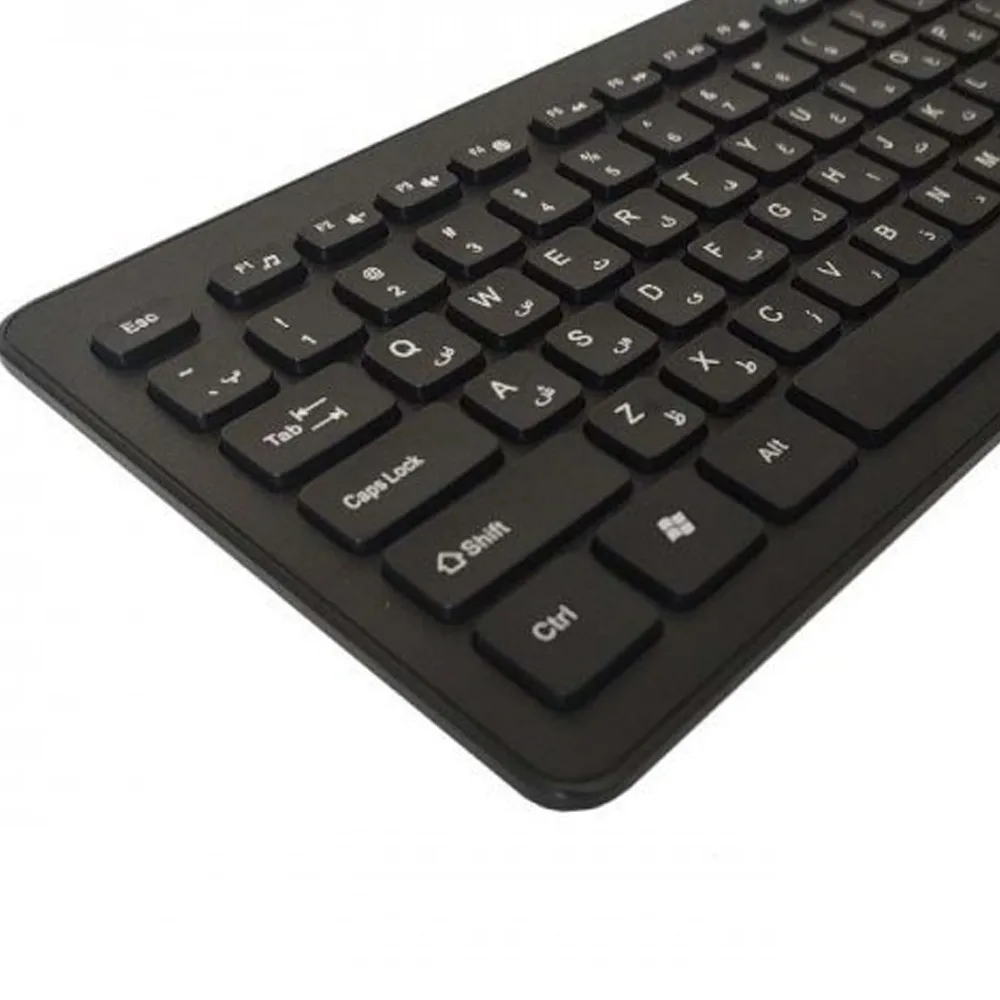 کیبورد و ماوس بی سیم تسکو مدل TKM 7011WN سوئیچ ممبران، Full-Size