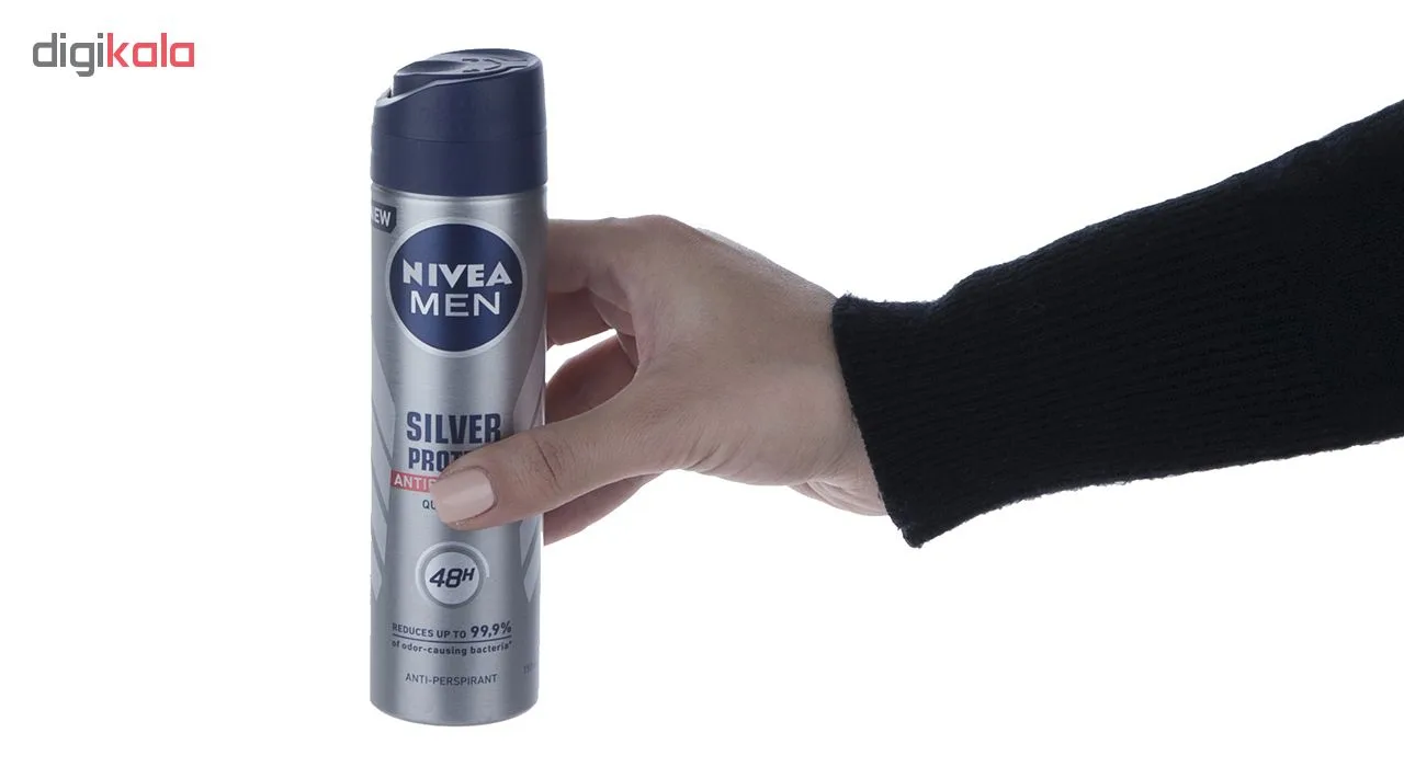 اسپری ضد تعریق مردانه نیوآ مدل Silver Protect حجم 150 میلی لیتر