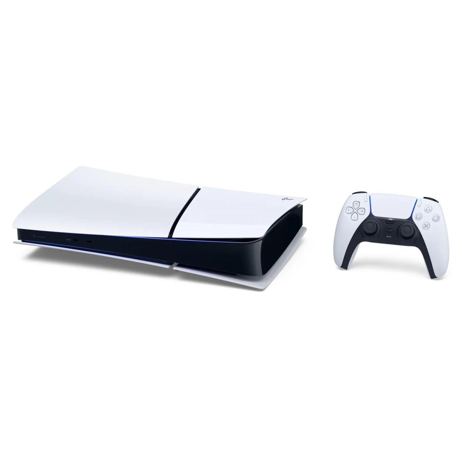 کنسول بازی سونی مدل PlayStation 5 Slim Digital Edition ظرفیت 825 گیگابایت ریجن CFI-2116 اروپا  به همراه دسته اضافی و پایه شارژر