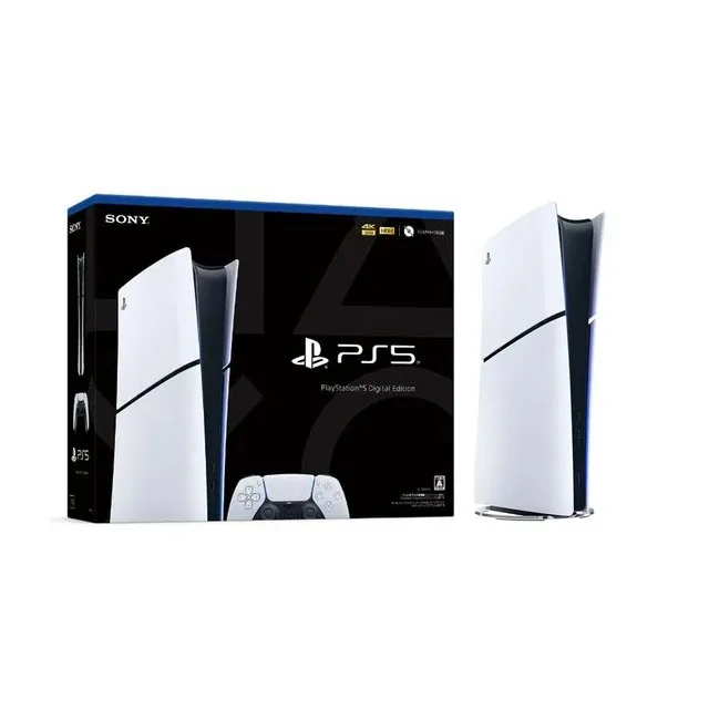 کنسول بازی سونی مدل PlayStation 5 Slim Digital Edition ظرفیت 825 گیگابایت ریجن CFI-2116 اروپا  به همراه دسته اضافی و پایه شارژر