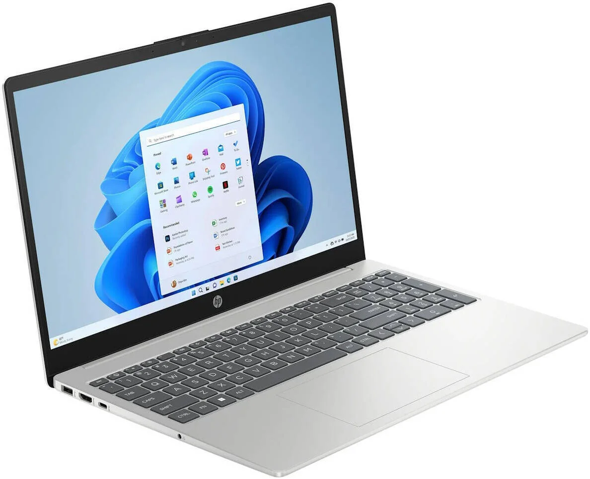 لپ تاپ اچ پی 15.6 اینچی مدل HP 15 FD0150WM Core 5 120U 8GB DDR4 512GB Intel