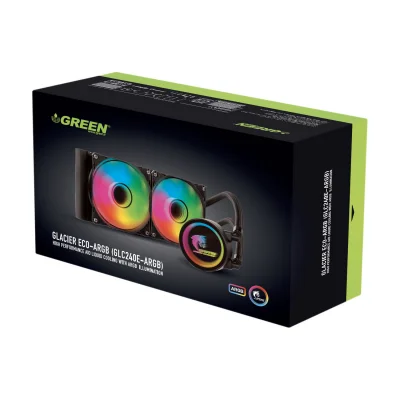 خنک کننده پردازنده گرین مدل GLACIER 240 ECO ARGB