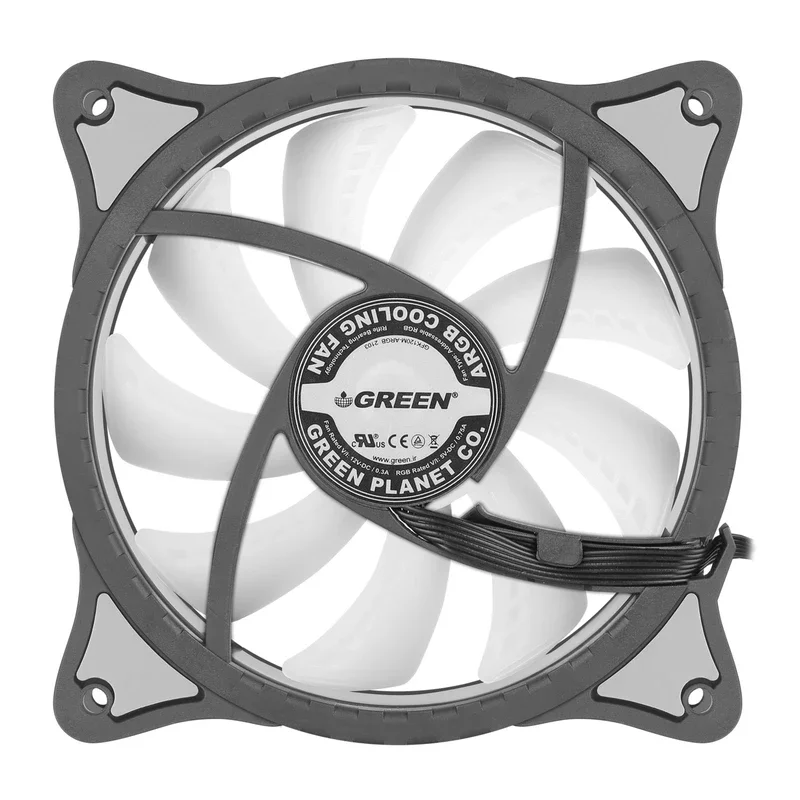 فن کیس گرین مدل HURACAN FAN GFK120M ARGB بسته 3 عددی