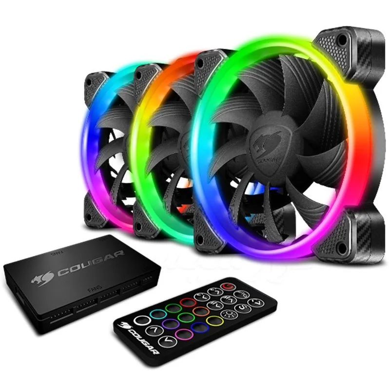 فن کیس کوگر مجموعه 3 عددی مدل HPB120 RGB