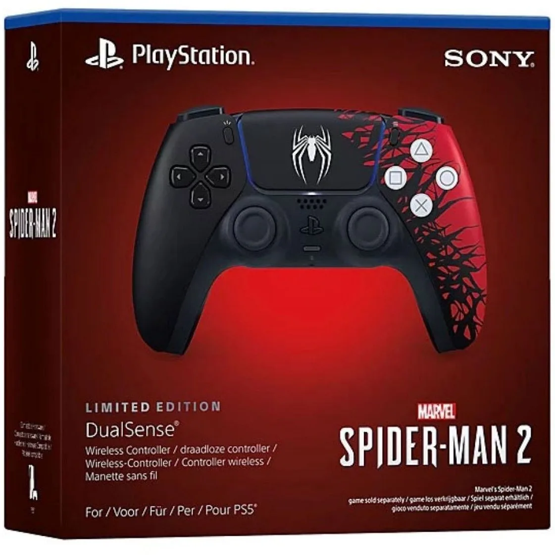 دسته بازی سونی پلی استیشن ۵ مدل Spider-Man 2 بی سیم