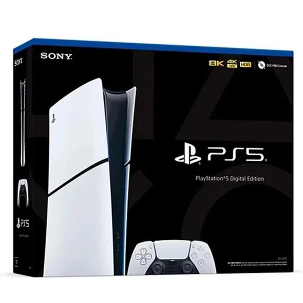 کنسول بازی سونی مدل PlayStation 5 Slim ریجن اروپا سری 2016B نسخه دیجیتال ظرفیت یک ترابایت به همراه 4 دسته