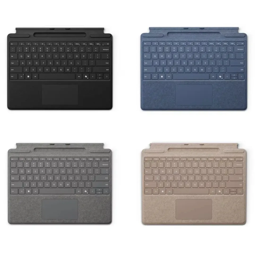 تبلت 13 اینچی مایکروسافت مدل Surface Pro 11-Snapdragon X Elite OLED ظرفیت 512 گیگابایت و رم 16 گیگابایت به همراه کیبورد Surface Pro Copilot و قلم Slim Pen 2