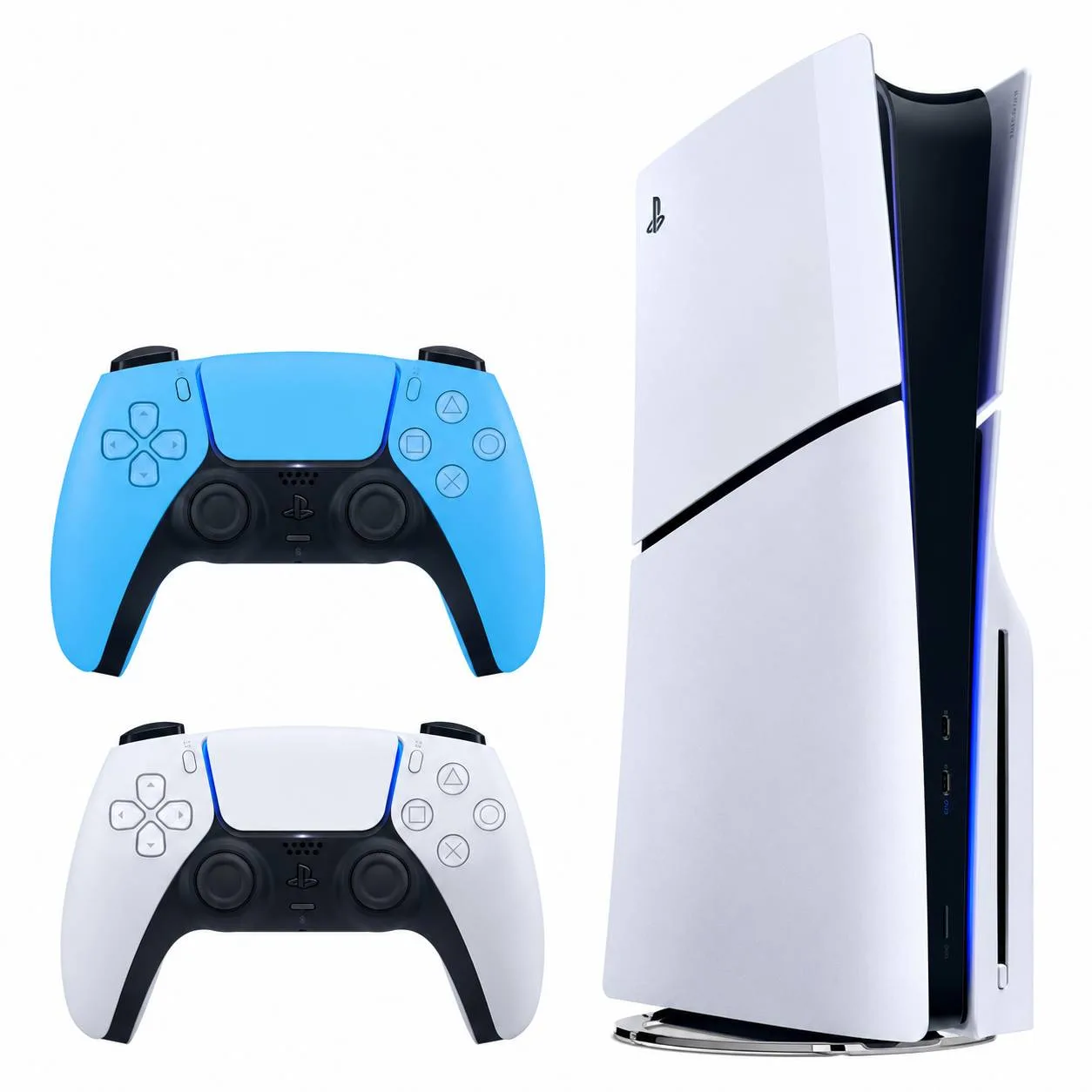 کنسول بازی سونی مدل PlayStation 5 Slim ظرفیت یک ترابایت ریجن CFI-2116 اروپا به همراه دسته ابی