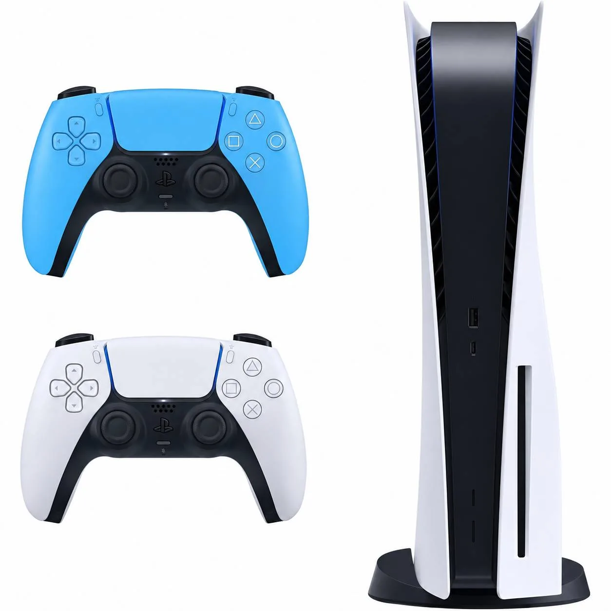 کنسول بازی سونی مدل PlayStation 5 Slim ظرفیت یک ترابایت ریجن CFI-2116 اروپا به همراه دسته ابی