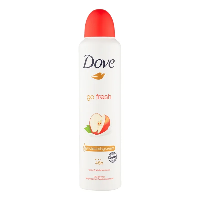 اسپری ضد‌ تعریق داو مدل Go Fresh با رایحه سیب و برگ چای حجم 250 میلی‌ لیتر
