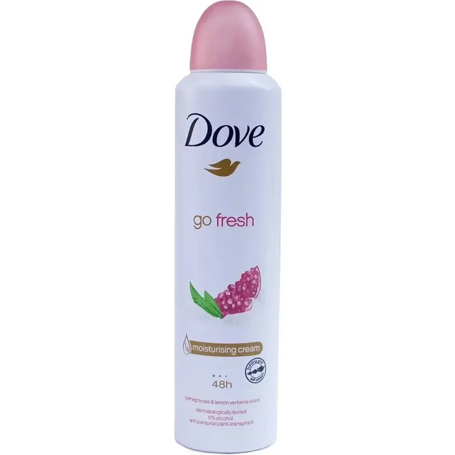 اسپری زنانه داو مدل Go Fresh رایحه انار حجم 250 میلی لیتر