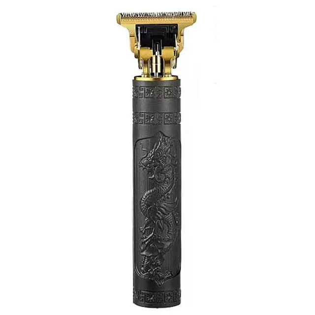 ماشین اصلاح موی سر و صورت مدل Vintage T9 Metalhead قابلیت تریم و خط زن، تیغه استیل ضد زنگ، باتری قابل شارژ با نمایش وضعیت باتری، مدت شارژ و استفاده 60 دقیقه، همراه 4 شانه اصلاح