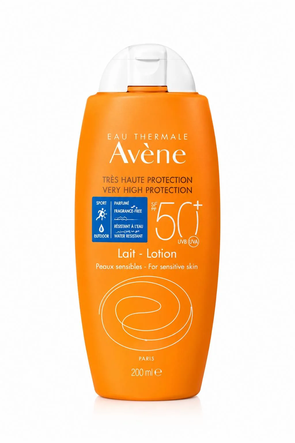 ضدآفتاب بدن اون (Avène) اسپرت SPF 50+ مدل Fluid Sport حجم 100 میلی‌لیتر