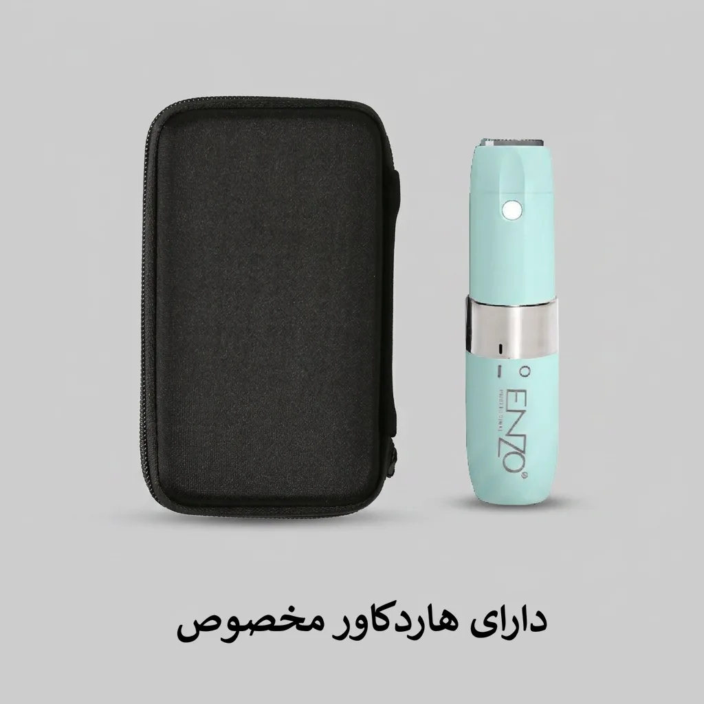ماشین اصلاح موی صورت بانوان انزو پروفیشینال مدل EN-1000 RW به همراه کیف
