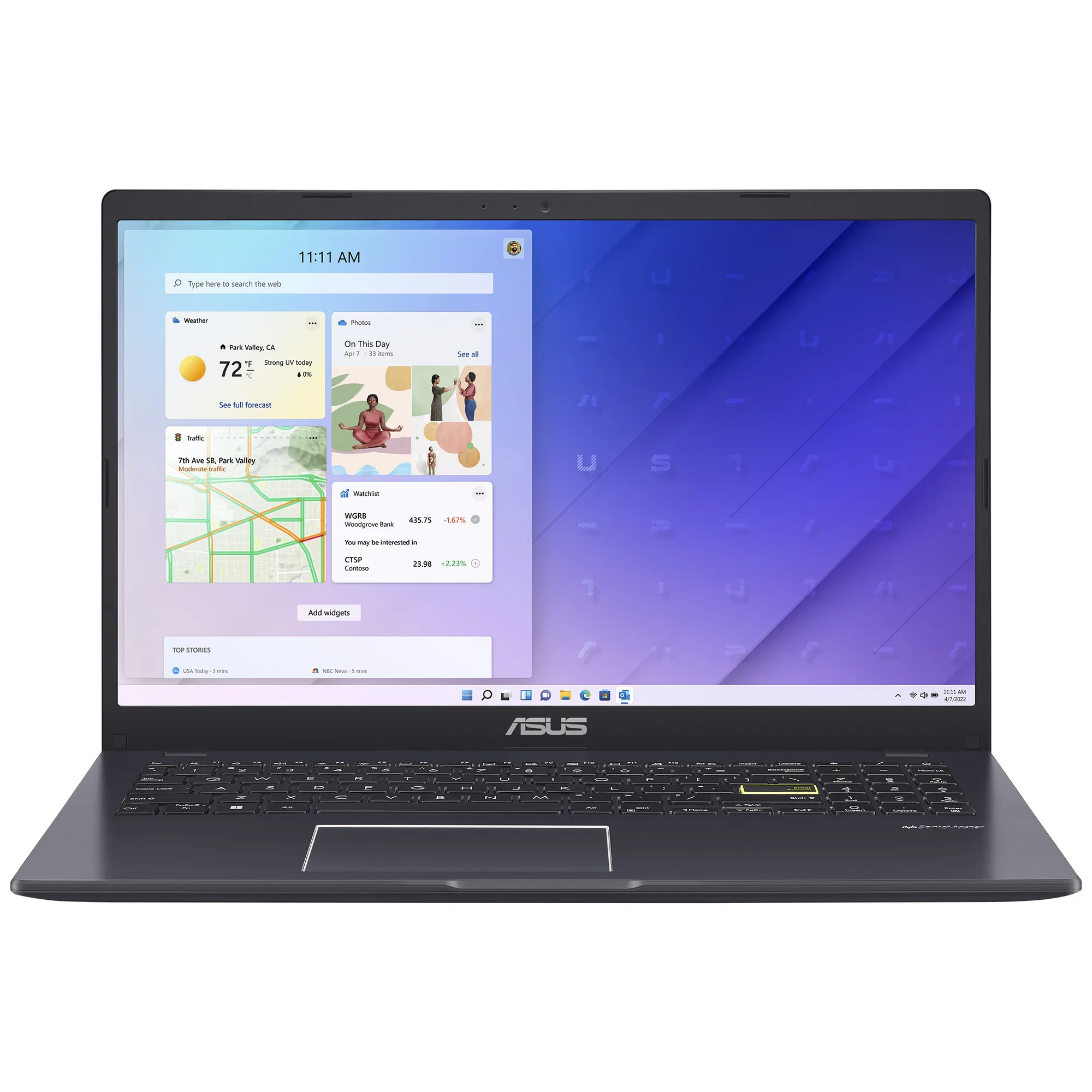 لپ تاپ 15.6 اینچی ایسوس مدل Vivobook E510KAB-BR1048US-Celeron N4500-8GB DDR4-256GB SSD-TN HD