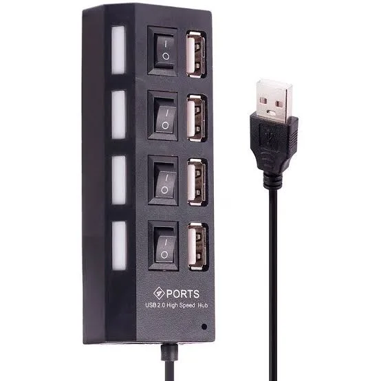 هاب 4 پورت USB 2.0 پورتز مدل HI-SPEED
