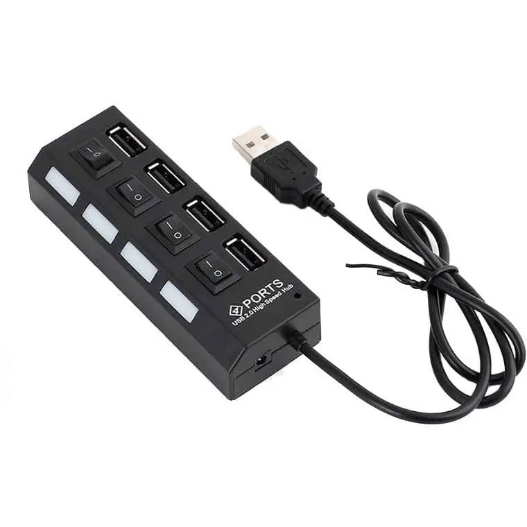 هاب 4 پورت USB 2.0 پورتز مدل HI-SPEED
