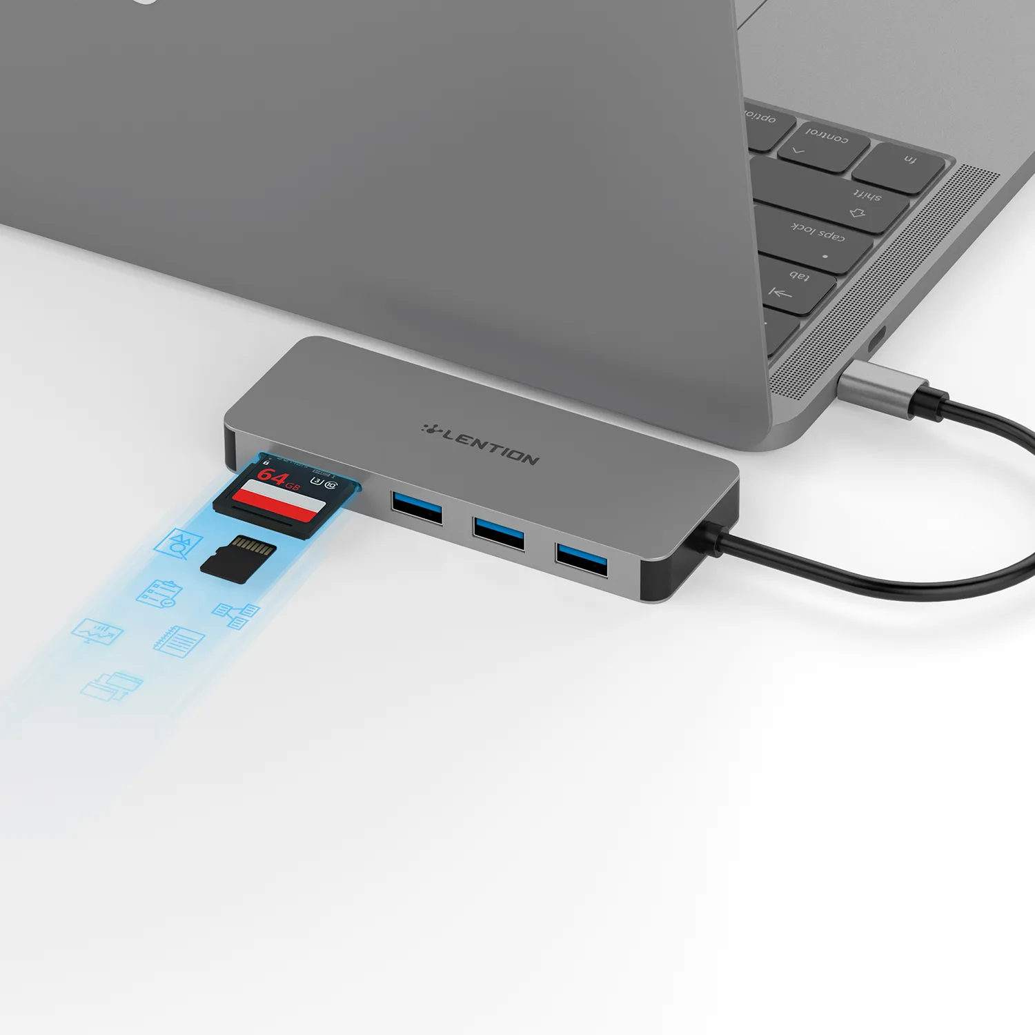 هاب 6 پورت USB-Cلنشن مدل C16S