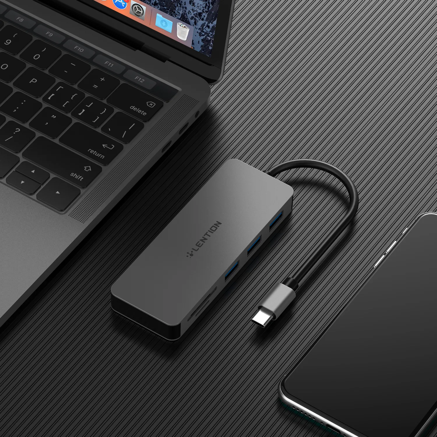 هاب 6 پورت USB-Cلنشن مدل C16S