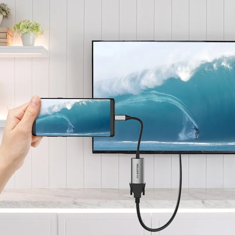 مبدلUSB-Cبه VGA لنشن کد CU606