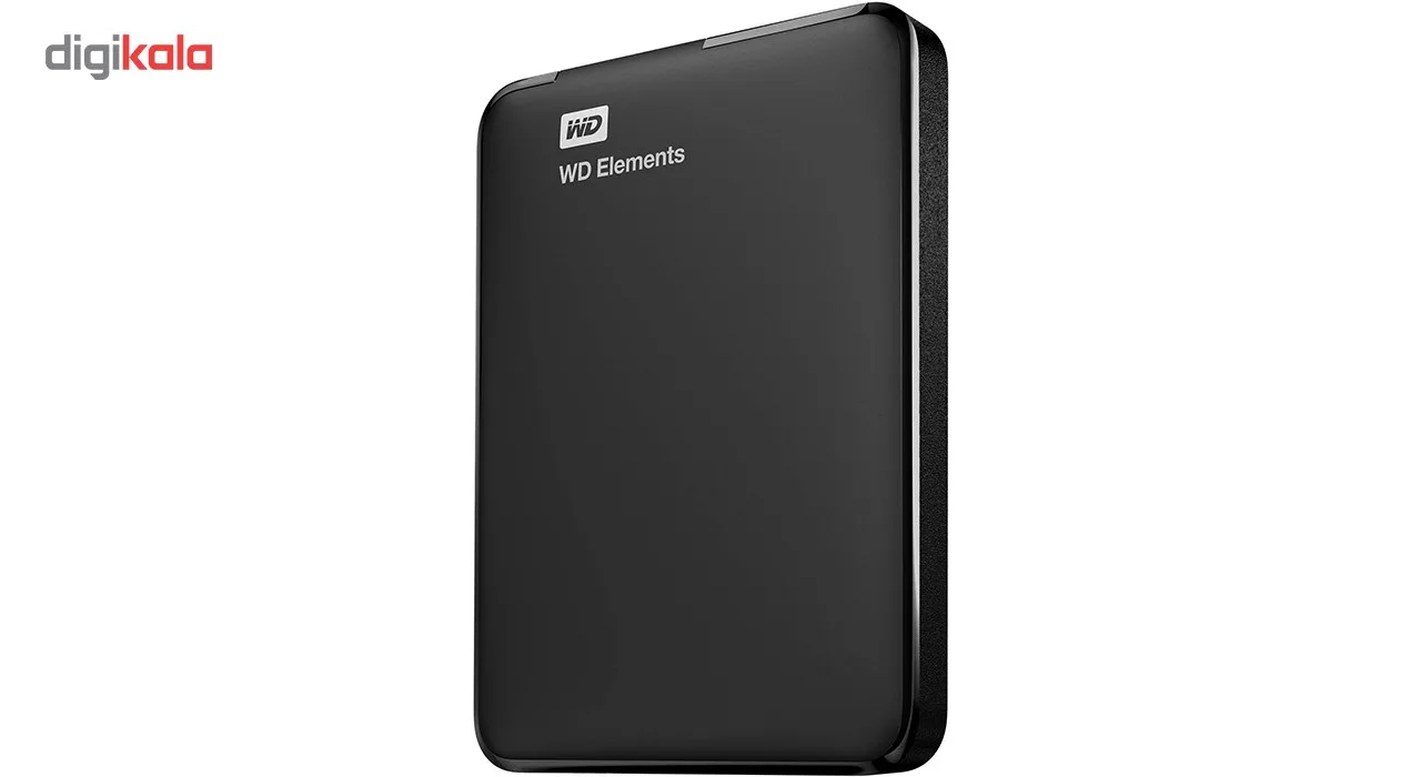 هارد اکسترنال وسترن دیجیتال مدل Elements ظرفیت یک ترابایت دارای رابط USB Type-A 3.0