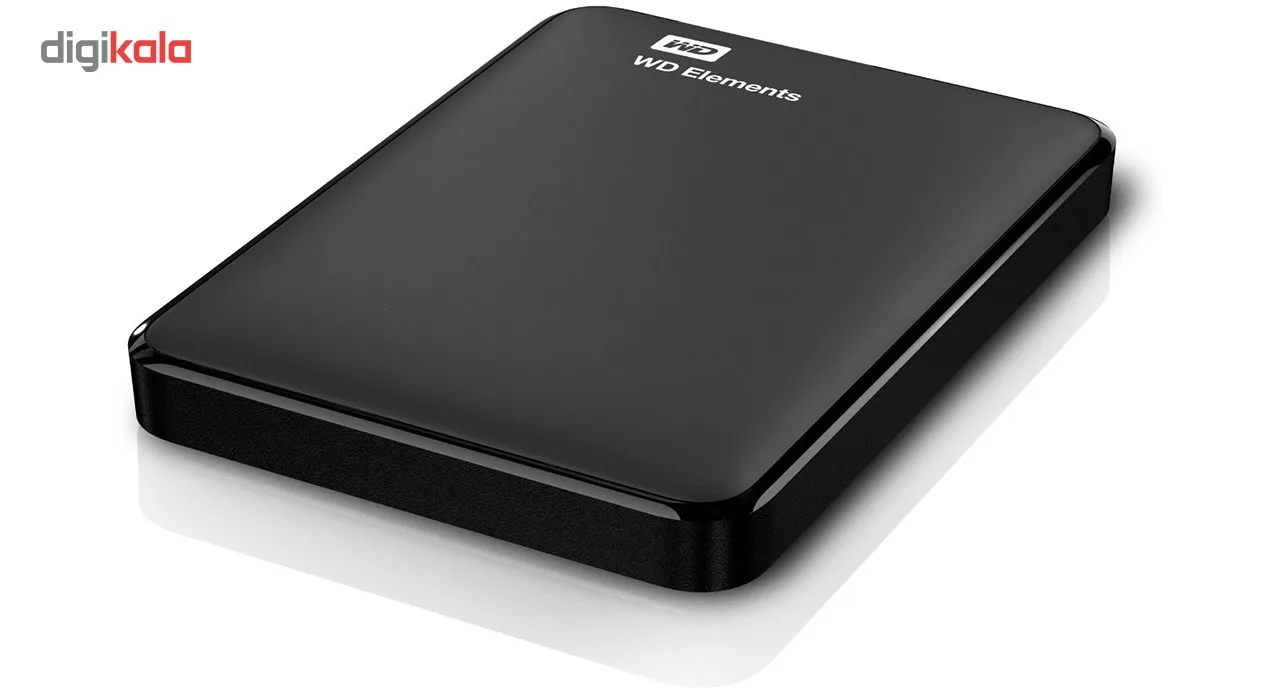 هارد اکسترنال وسترن دیجیتال مدل Elements ظرفیت یک ترابایت دارای رابط USB Type-A 3.0