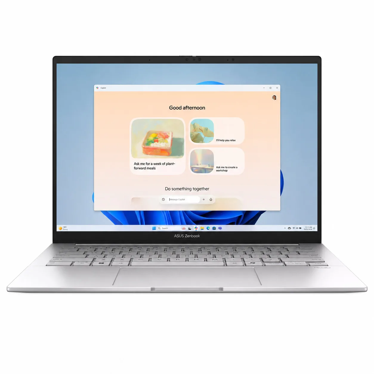 لپ تاپ 14 اینچی ایسوس مدل Zenbook 14 UM3405GA-Ryzen AI 9 465-16GB LPDDR5X-512GB SSD-Touch-Backlit-W